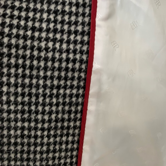 Banana Republic - Houndstooth Black & White Wool Pea Coat - Picture 6 of 7